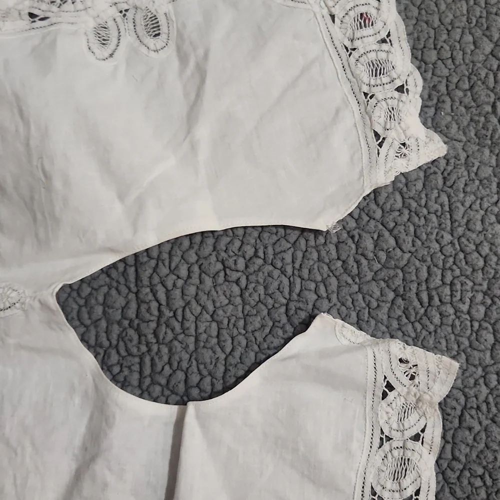 Vintage White Cotton Bib
